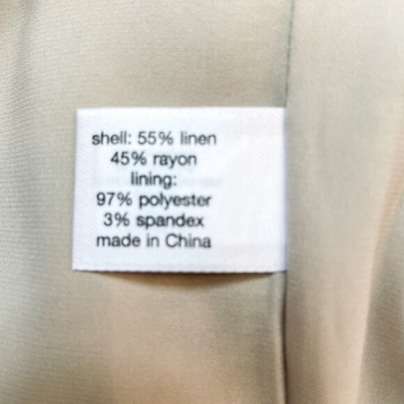 Isabel Toledo X Lane Bryant Linen Blend Sheath Dress Size 16 Minimalist Chic - Picture 7 of 10